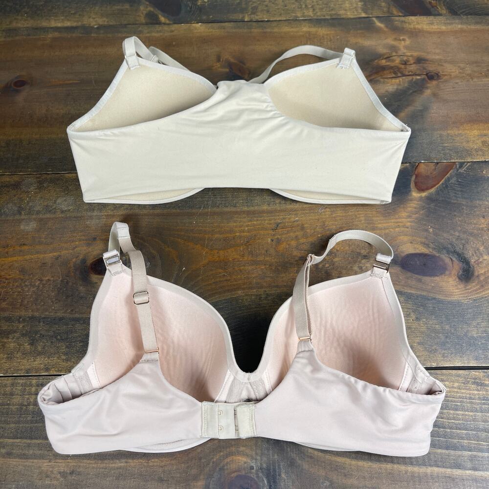 SOMA lot of 2 Beige Bras Bodily Perfect Coverage Enbliss Racerback Women's 34C - Picture 4 of 8